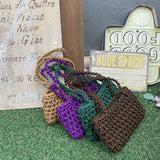 Korea DIY Handbag Cotton Rope Weaving Braided Portable Handbag