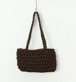 Korea DIY Handbag Cotton Rope Weaving Braided Portable Handbag