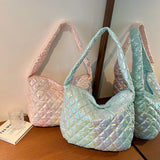 Tote Handbags Large-capacity Cotton Padded Top-handle Bags for Travel Work