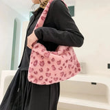 Autumn Winter Ladies Shoulder Bag Soft Plush Handbag Large Capacity