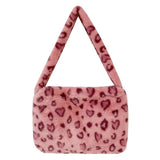 Autumn Winter Ladies Shoulder Bag Soft Plush Handbag Large Capacity