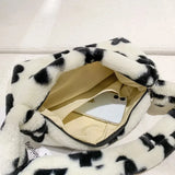 Autumn Winter Ladies Shoulder Bag Soft Plush Handbag Large Capacity