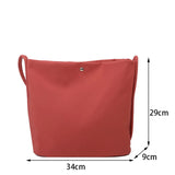 Large Capacity Shoulder Bag for Women Solid Handbag