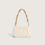 Autumn Winter Women's Cherry Plush Crossbody Handbag