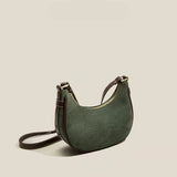 Vintage Moon Style Green Shoulder Bag for Women