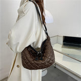Nylon Women Large Capacity Handbags Quilted Shoulder Bags Solid Tote