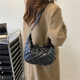 Nylon Women Large Capacity Handbags Quilted Shoulder Bags Solid Tote