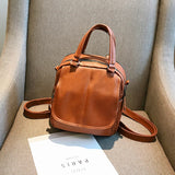 Autumn Winter PU Women's Backpack Soft Leather Female Backpack