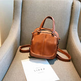 Autumn Winter PU Women's Backpack Soft Leather Female Backpack