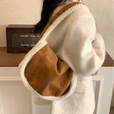 Autumn Winter Plush Bags Women's Leisure Lamb Hair Shoulder Bag