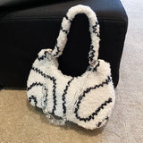 Plush Female Hobos Bag Chain Shoulder Bag