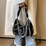 Plush Female Hobos Bag Chain Shoulder Bag