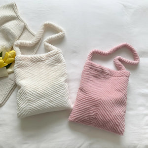 Fluffy Fur Tote Bag for Travel and Work