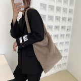 Fluffy Fur Tote Bag for Travel and Work