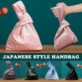 Autumn Winter Velvet Women's Handbags Bar Knot Wrist Bag Japanese Style