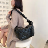 Autumn Winter Shopper Bag Dumplings Cotton Padded Crossbody Bags