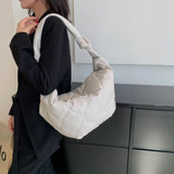 Autumn Winter Shopper Bag Dumplings Cotton Padded Crossbody Bags