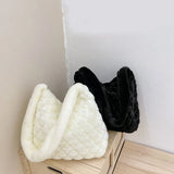 Plush Women Purses Soft Fluffy Lady Satchel
