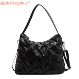Quilted Shoulder Bag Large Capacity Crossbody Handbag for Women