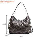 Quilted Shoulder Bag Large Capacity Crossbody Handbag for Women