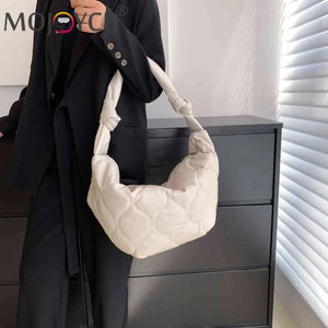 Cotton Padded Tote Crossbody Bags for Women