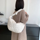 Autumn Winter Shoulder Bag Dumplings Cotton Padded Crossbody Bags Large Travel