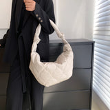 Autumn Winter Shoulder Bag Dumplings Cotton Padded Crossbody Bags Large Travel