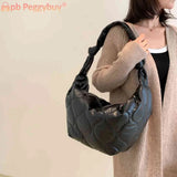 Autumn Winter Dumplings Shoulder Bag Cotton Padded Messenger Bag