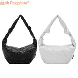 Autumn Winter Dumplings Shoulder Bag Cotton Padded Messenger Bag