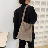Soft Plush Fluffy Fur Tote Bag for Travel Work