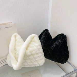 Soft Plush Shoulder Bag Women Fluffy Satchel Messenger
