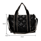Quilted Cotton Crossbody Satchel for Shopper Travel