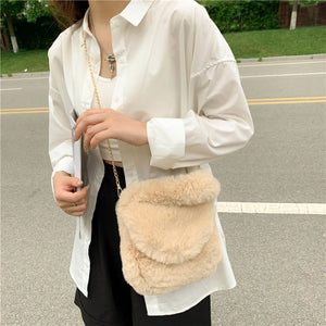 Shoulder Handbags with Pompom Pendant Crossbody Handbags