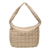 Vintage Nylon Lattice Shoulder Bag Large Crossbody Bags