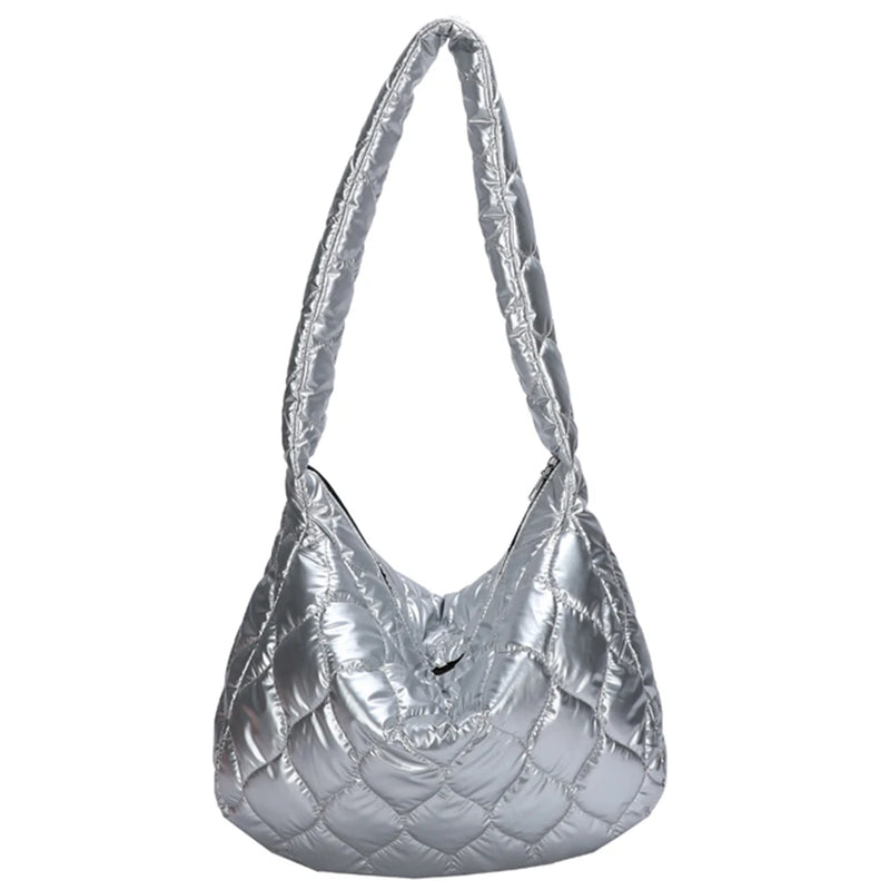 Quilted Crossbody Bag Large Capacity Messenger Bag Casual Portable for Girls