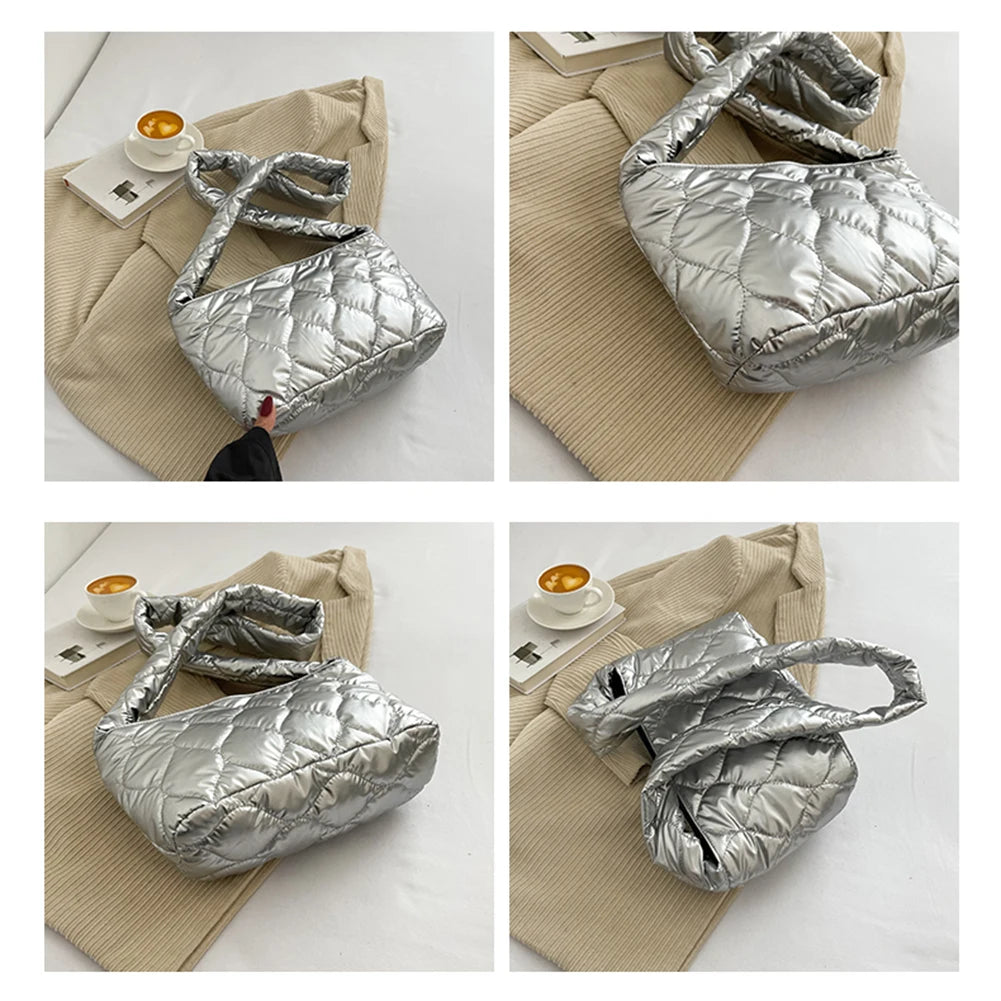 Quilted Rhombic Crossbody Bag for Women, Casual Handbag for Girls