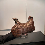 Autumn Winter Women Shoulder Bag Casual Quilted Female Underarm Bag