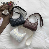 Women Shoulder Bag Quilted Commute Bags Casual Diamonds Small Round Purse