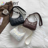 Quilted Women Shoulder Bag with Small Round Purse