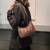 Quilted Shoulder Bag with Small Round Purse
