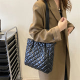 Quilted Cotton Padded Tote Bag for Women
