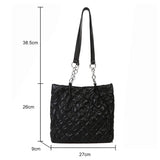 Quilted Cotton Padded Tote Bag for Women