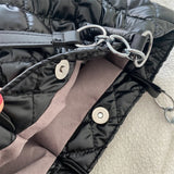 Quilted Padded Tote Bag Solid Travel Satchel
