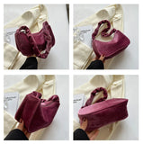 Autumn Women Large-capacity Shoulder Bags Casual Plush Warm Bags