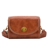 Autumn/Winter Wide Shoulder Bag Solid PU Messenger Bag