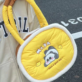 Cartoon Retro Food Plush Cake Shoulder Bag for Women