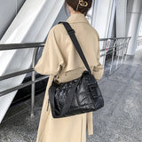 Autumn/Winter Down Pillow Bag Female Space Cotton Shoulder Bags Totes