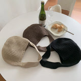 Hand Knitted Ethnic Bucket Bag for Women