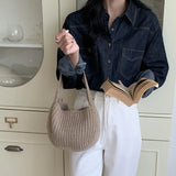 Hand Knitted Ethnic Bucket Bag for Women