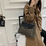 Autumn Winter Large Capacity Bag Women's Casual Shoulder Tote Bucket Bag